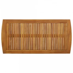 Tavolino Da Caffè 102x50x43 Cm In Legno Massello Di Acacia -Garden Home tavolino da caffe 102x50x43 cm in legno massello di acacia 3