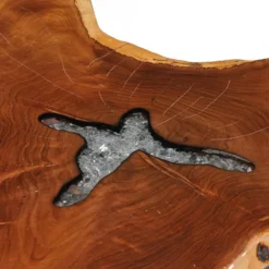 Tavolino Da Caffè 70x45 Cm Legno Massello Teak E Poliresina -Garden Home tavolino da caffe 70x45 cm legno massello teak e poliresina 4