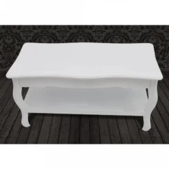 Tavolino Da Caffè Con 2 Ripiani In MDF Bianco 10 Tavolino Da Caffè Con 2 Ripiani In MDF Bianco -Garden Home tavolino da caffe con 2 ripiani in mdf bianco 4
