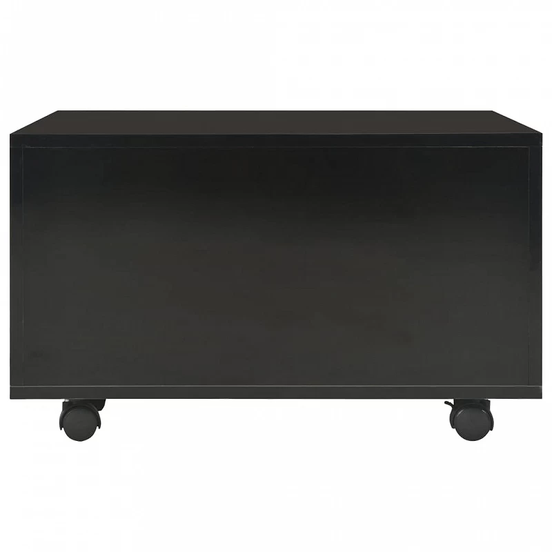 Tavolino Da Caffè Nero Lucido 60x60x35 Cm In Truciolato 4 Tavolino Da Caffè Nero Lucido 60x60x35 Cm In Truciolato - immagine 4