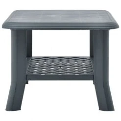 Tavolino Da Caffè Verde 90x60x46 Cm In Plastica -Garden Home tavolino da caffe verde 90x60x46 cm in plastica 2
