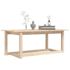 Tavolino Da Salotto 110x55x45 Cm Legno Massello Di Pino -Garden Home tavolino da salotto 110x55x45 cm legno massello di pino 5