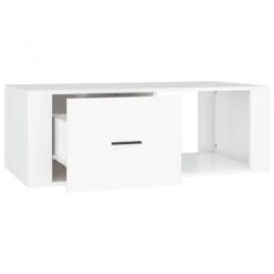 Tavolino Da Salotto Bianco 100x50,5x35 Cm In Legno Multistrato -Garden Home tavolino da salotto bianco 100x505x35 cm in legno multistrato 6