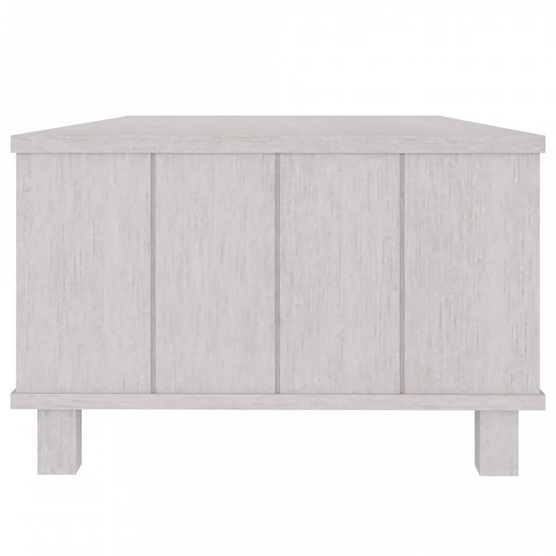 Tavolino Da Salotto Bianco 100x55x35 Cm Legno Massello Di Pino 6 Tavolino Da Salotto Bianco 100x55x35 Cm Legno Massello Di Pino - immagine 6