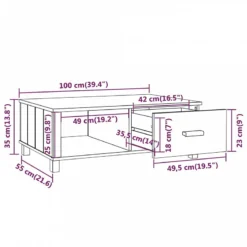 Tavolino Da Salotto Bianco 100x55x35 Cm Legno Massello Di Pino 15 Tavolino Da Salotto Bianco 100x55x35 Cm Legno Massello Di Pino -Garden Home tavolino da salotto bianco 100x55x35 cm legno massello di pino 7