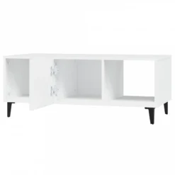 Tavolino Da Salotto Bianco 102x50x40 Cm In Legno Multistrato 13 Tavolino Da Salotto Bianco 102x50x40 Cm In Legno Multistrato -Garden Home tavolino da salotto bianco 102x50x40 cm in legno multistrato 5
