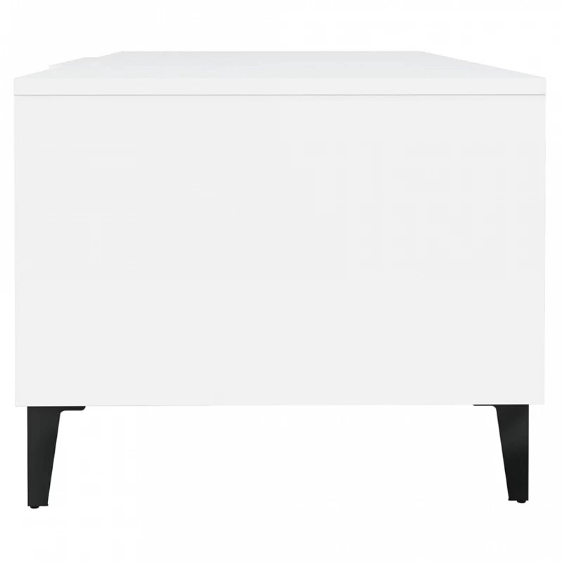 Tavolino Da Salotto Bianco 102x50x40 Cm In Legno Multistrato 7 Tavolino Da Salotto Bianco 102x50x40 Cm In Legno Multistrato - immagine 7