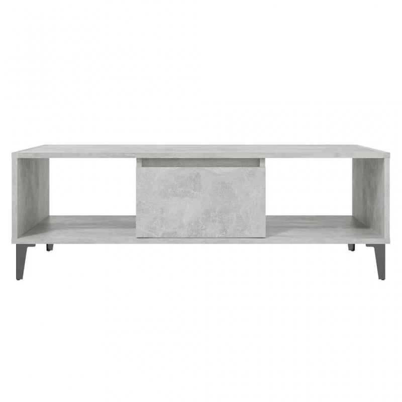 Tavolino Da Salotto Grigio Cemento 103,5x60x35 Cm In Truciolato 3 Tavolino Da Salotto Grigio Cemento 103,5x60x35 Cm In Truciolato - immagine 3