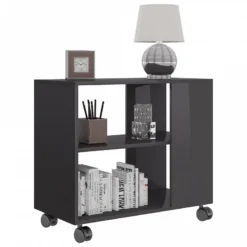 Tavolino Da Salotto Grigio Lucido 70x35x55 Cm Legno Multistrato 8 Tavolino Da Salotto Grigio Lucido 70x35x55 Cm Legno Multistrato -Garden Home tavolino da salotto grigio lucido 70x35x55 cm legno multistrato 2