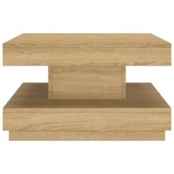 Tavolino Da Salotto Marrone Chiaro 60x60x35 Cm In MDF -Garden Home tavolino da salotto marrone chiaro 60x60x35 cm in mdf 2