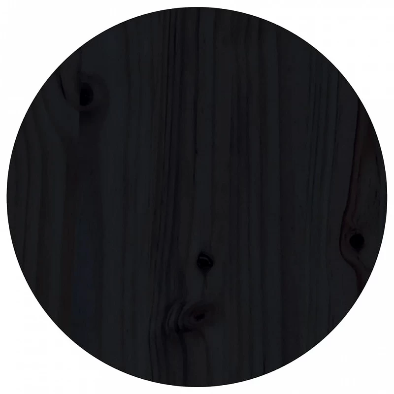 Tavolino Da Salotto Nero Ø 40x60 Cm In Legno Massello Di Pino 6 Tavolino Da Salotto Nero Ø 40x60 Cm In Legno Massello Di Pino - immagine 6