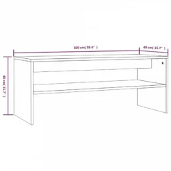 Tavolino Da Salotto Rovere Fumo 100x40x40 Cm Legno Multistrato 13 Tavolino Da Salotto Rovere Fumo 100x40x40 Cm Legno Multistrato -Garden Home tavolino da salotto rovere fumo 100x40x40 cm legno multistrato 6