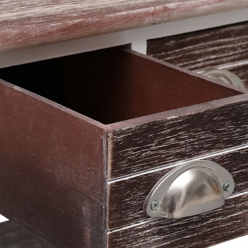 Tavolino Laterale Marrone 40x40x40 Cm In Legno Di Paulownia 5 Tavolino Laterale Marrone 40x40x40 Cm In Legno Di Paulownia - immagine 5