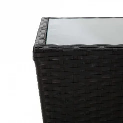 Tavolino Nero 41,5x41,5x43 Cm In Polyrattan E Vetro Temperato 8 Tavolino Nero 41,5x41,5x43 Cm In Polyrattan E Vetro Temperato -Garden Home tavolino nero 415x415x43 cm in polyrattan e vetro temperato 3