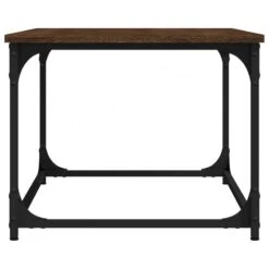 Tavolino Rovere Marrone 80x50x40cm In Legno Multistrato E Ferro -Garden Home tavolino rovere marrone 80x50x40cm in legno multistrato e ferro 6