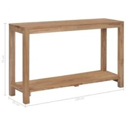 Tavolo Consolle 120x35x75 Cm In Legno Massello Di Teak -Garden Home tavolo consolle 120x35x75 cm in legno massello di teak 5