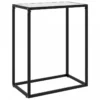 Tavolo Consolle Bianco 60x35x75 Cm In Vetro Temperato -Garden Home tavolo consolle bianco 60x35x75 cm in vetro temperato