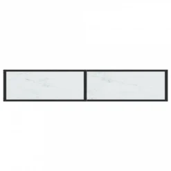 Tavolo Consolle Bianco Marmo 180x35x75,5 Cm In Vetro Temperato 12 Tavolo Consolle Bianco Marmo 180x35x75,5 Cm In Vetro Temperato -Garden Home tavolo consolle bianco marmo 180x35x755 cm in vetro temperato 4