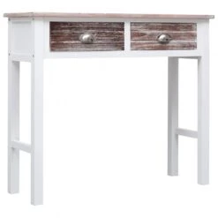 Tavolo Consolle Marrone 90x30x77 Cm In Legno -Garden Home tavolo consolle marrone 90x30x77 cm in legno 1