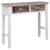 Tavolo Consolle Marrone 90x30x77 Cm In Legno -Garden Home tavolo consolle marrone 90x30x77 cm in legno