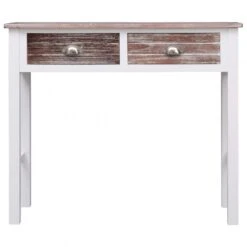 Tavolo Consolle Marrone 90x30x77 Cm In Legno -Garden Home tavolo consolle marrone 90x30x77 cm in legno 3