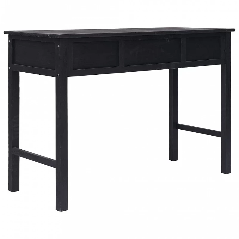 Tavolo Consolle Nero 110x45x76 Cm In Legno 5 Tavolo Consolle Nero 110x45x76 Cm In Legno - immagine 5