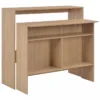 Tavolo Da Bar A 2 Livelli Rovere 130x40x120 Cm -Garden Home tavolo da bar a 2 livelli rovere 130x40x120 cm