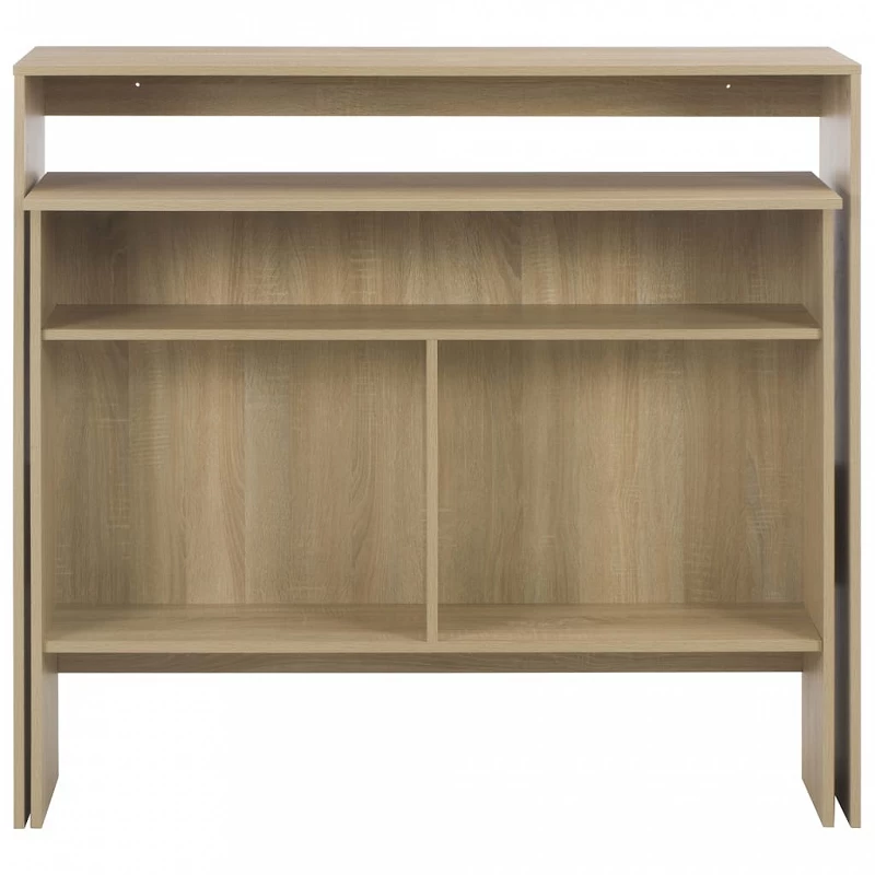 Tavolo Da Bar A 2 Livelli Rovere 130x40x120 Cm 4 Tavolo Da Bar A 2 Livelli Rovere 130x40x120 Cm - immagine 4