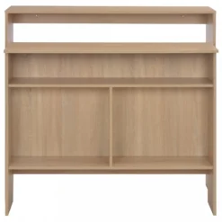 Tavolo Da Bar A 2 Livelli Rovere 130x40x120 Cm 14 Tavolo Da Bar A 2 Livelli Rovere 130x40x120 Cm -Garden Home tavolo da bar a 2 livelli rovere 130x40x120 cm 4