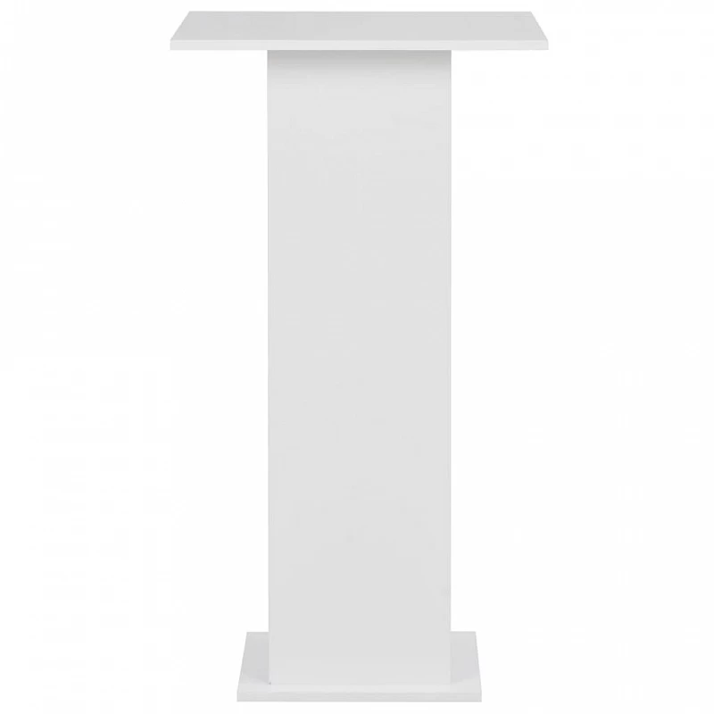 Tavolo Da Bar Bianco 60x60x110 Cm 3 Tavolo Da Bar Bianco 60x60x110 Cm - immagine 3