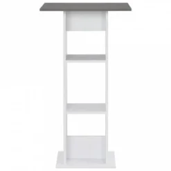 Tavolo Da Bar Bianco E Grigio Antracite 60x60x110 Cm 7 Tavolo Da Bar Bianco E Grigio Antracite 60x60x110 Cm -Garden Home tavolo da bar bianco e grigio antracite 60x60x110 cm 1