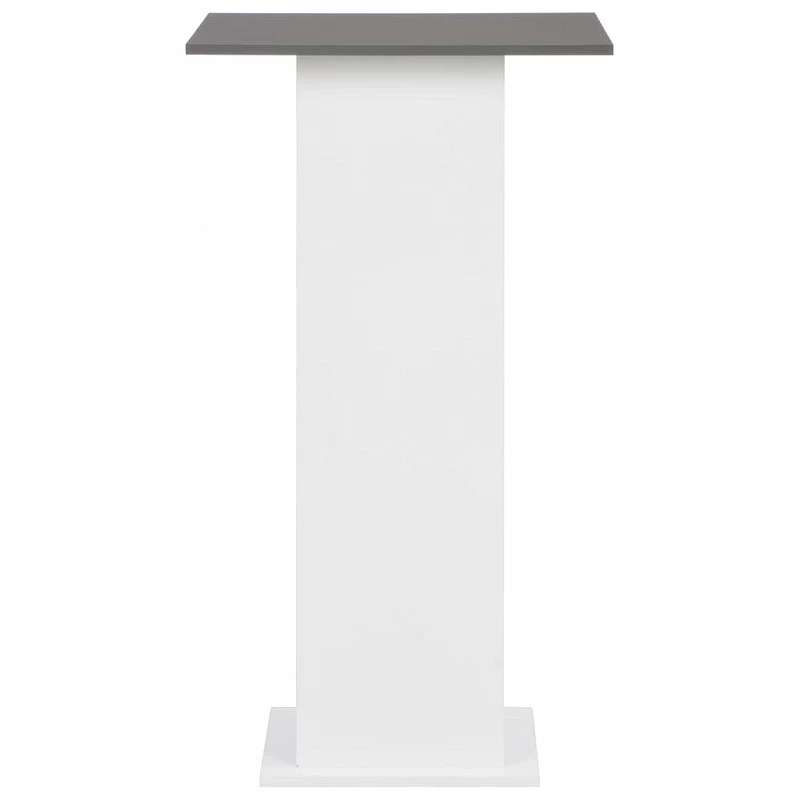 Tavolo Da Bar Bianco E Grigio Antracite 60x60x110 Cm 3 Tavolo Da Bar Bianco E Grigio Antracite 60x60x110 Cm - immagine 3