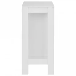 Tavolo Da Bar Con Ripiano Bianco 110x50x103 Cm -Garden Home tavolo da bar con ripiano bianco 110x50x103 cm 3