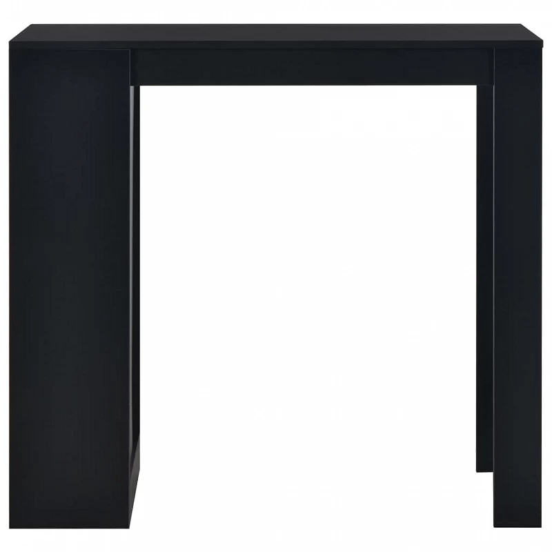 Tavolo Da Bar Con Ripiano Nero 110x50x103 Cm 2 Tavolo Da Bar Con Ripiano Nero 110x50x103 Cm - immagine 2