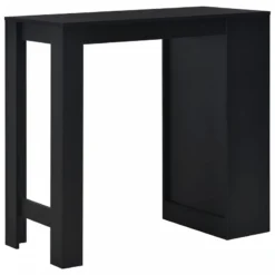 Tavolo Da Bar Con Ripiano Nero 110x50x103 Cm 8 Tavolo Da Bar Con Ripiano Nero 110x50x103 Cm -Garden Home tavolo da bar con ripiano nero 110x50x103 cm 2