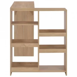 Tavolo Da Bar Con Scaffale Mobile Rovere 138x39x110 Cm -Garden Home tavolo da bar con scaffale mobile rovere 138x39x110 cm 3