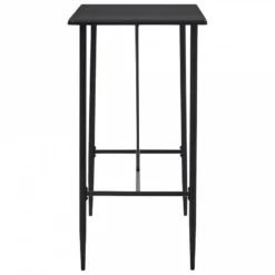 Tavolo Da Bar Nero 120x60x110 Cm In MDF -Garden Home tavolo da bar nero 120x60x110 cm in mdf 2