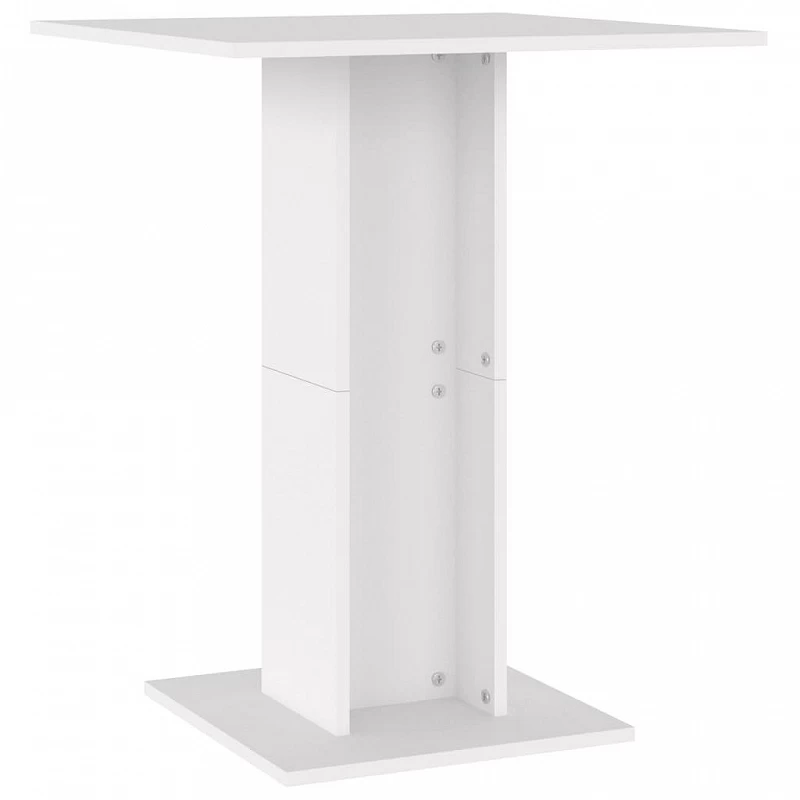 Tavolo Da Bistrot Bianco 60x60x75 Cm In Legno Multistrato 2 Tavolo Da Bistrot Bianco 60x60x75 Cm In Legno Multistrato - immagine 2