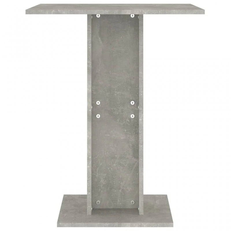 Tavolo Da Bistrot Grigio Cemento 60x60x75 Cm In Truciolato 4 Tavolo Da Bistrot Grigio Cemento 60x60x75 Cm In Truciolato - immagine 4