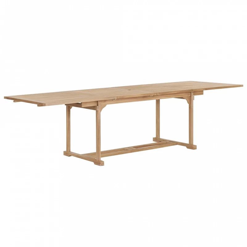 Tavolo Da Giardino Allungabile 180-280x100x75 Cm In Teak 2 Tavolo Da Giardino Allungabile 180-280x100x75 Cm In Teak - immagine 2