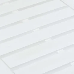 Tavolo Da Giardino Bianco 78x55x38 Cm In Plastica -Garden Home tavolo da giardino bianco 78x55x38 cm in plastica 3