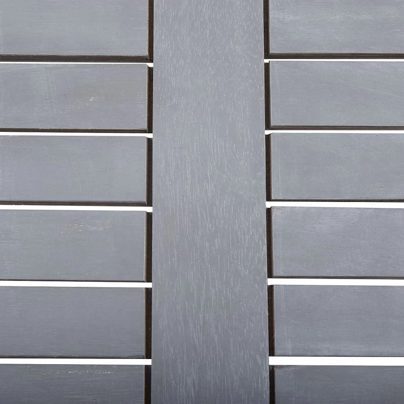 Tavolo Da Giardino Grigio 80x80x74 Cm Legno Massello Di Acacia 4 Tavolo Da Giardino Grigio 80x80x74 Cm Legno Massello Di Acacia - immagine 4