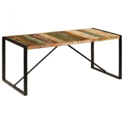 Tavolo Da Pranzo 180x90x75 Cm In Legno Massello Di Recupero 19 Tavolo Da Pranzo 180x90x75 Cm In Legno Massello Di Recupero -Garden Home tavolo da pranzo 180x90x75 cm in legno massello di recupero 9