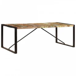 Tavolo Da Pranzo 220x100x75 Cm Legno Massello Di Recupero 19 Tavolo Da Pranzo 220x100x75 Cm Legno Massello Di Recupero -Garden Home tavolo da pranzo 220x100x75 cm legno massello di recupero 9