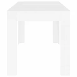 Tavolo Da Pranzo Bianco 140x74,5x76 Cm In Legno Multistrato -Garden Home tavolo da pranzo bianco 140x745x76 cm in legno multistrato 3