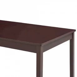 Tavolo Da Pranzo Marrone Scuro 180x90x73 Cm In Legno Di Pino -Garden Home tavolo da pranzo marrone scuro 180x90x73 cm in legno di pino 3