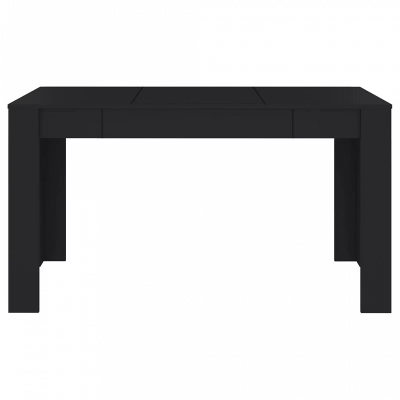 Tavolo Da Pranzo Nero 140x74,5x76 Cm In Truciolato 3 Tavolo Da Pranzo Nero 140x74,5x76 Cm In Truciolato - immagine 3