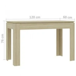 Tavolo Da Pranzo Rovere Sonoma 120x60x76 Cm In Truciolato 11 Tavolo Da Pranzo Rovere Sonoma 120x60x76 Cm In Truciolato -Garden Home tavolo da pranzo rovere sonoma 120x60x76 cm in truciolato 5