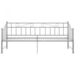 Telaio Divano Letto Estraibile Grigio In Metallo 90x200 Cm -Garden Home telaio divano letto estraibile grigio in metallo 90x200 cm 6