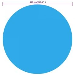 Telo Copripiscina Solare Copertura Rotonda PE 549 Cm Blu 5 Telo Copripiscina Solare Copertura Rotonda PE 549 Cm Blu -Garden Home telo copripiscina solare copertura rotonda pe 549 cm blu 2